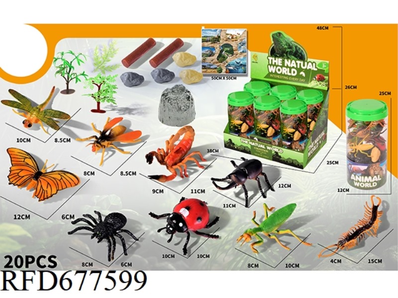 INSECT SET 6 TUBES PER BOX
