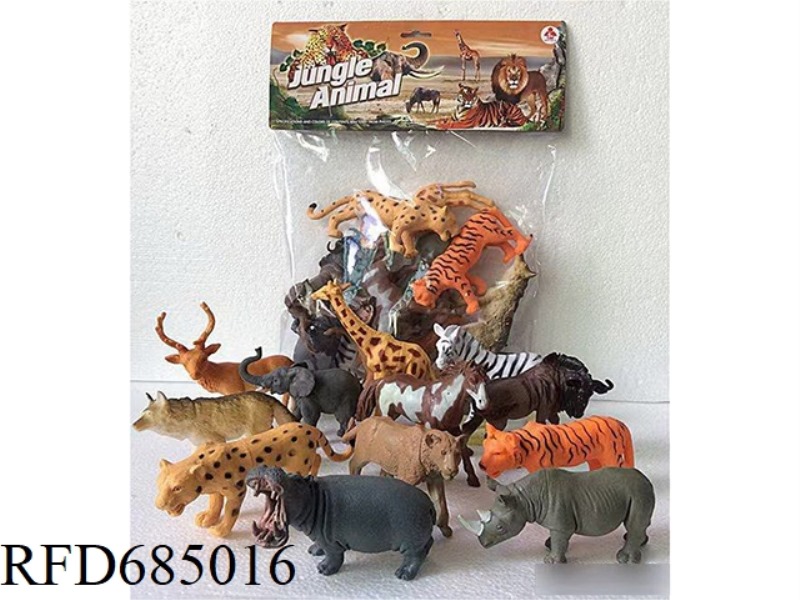 12 WILD ANIMALS