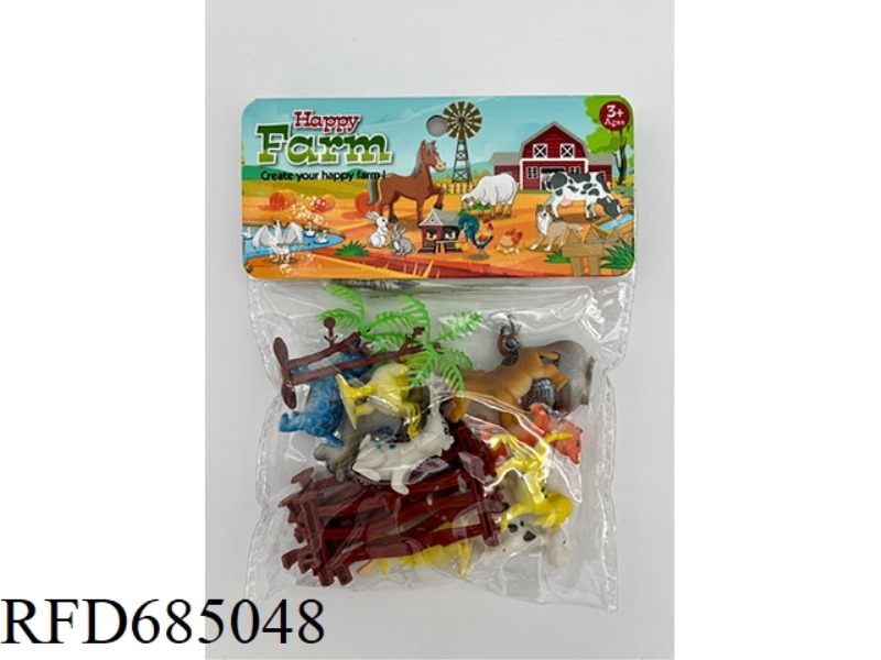 SOLID FARM ANIMAL SET