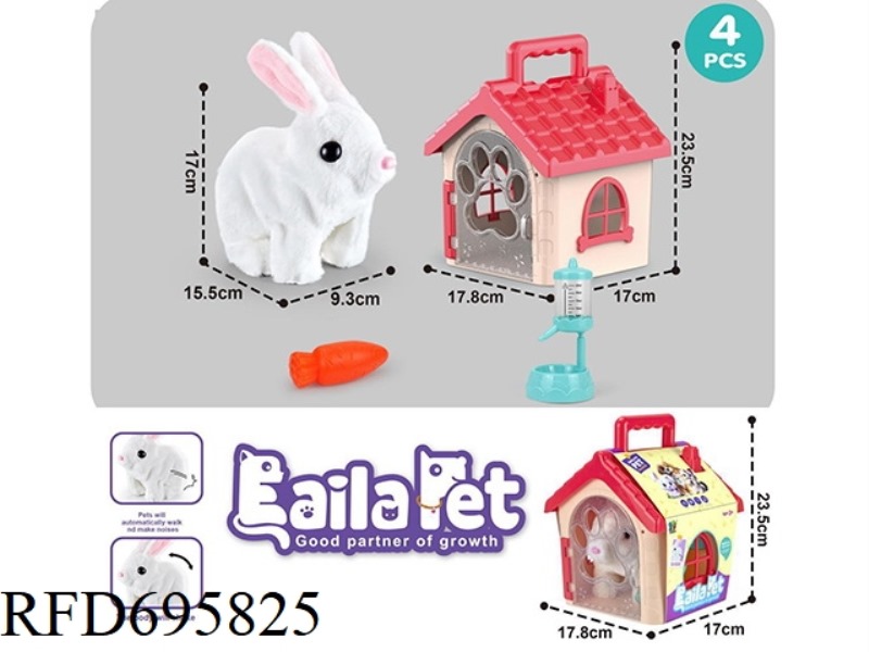PET HOUSE SET RABBIT