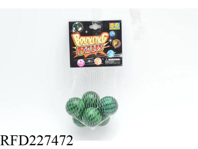 WATERMELON ELASTIC BALL 6 PIECES