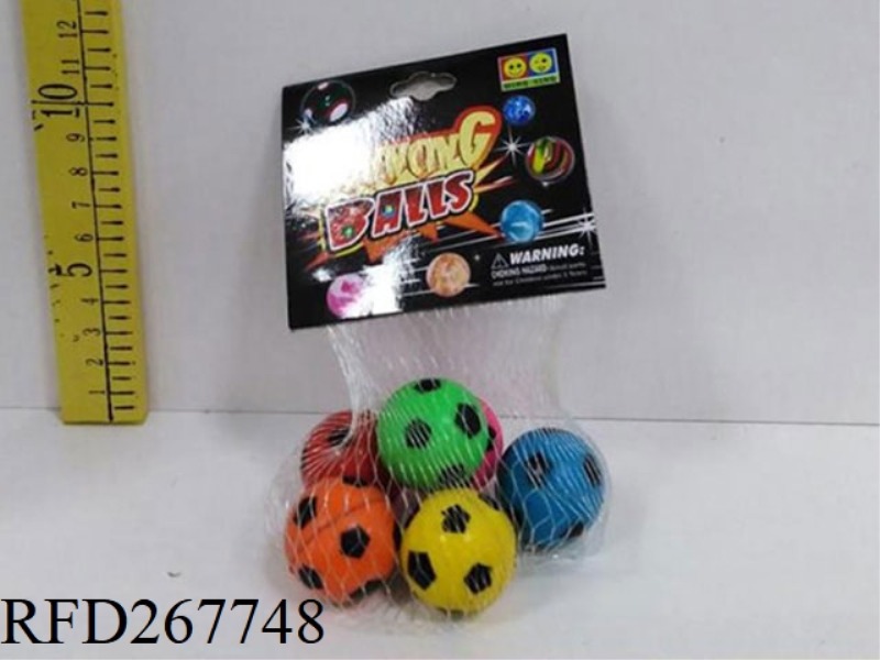 FOOTBALL BOUNCY BALL 6 PIECES