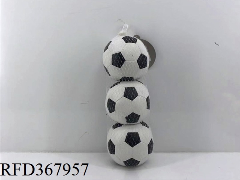 4-INCH SET OF THREE FOOTBALLS