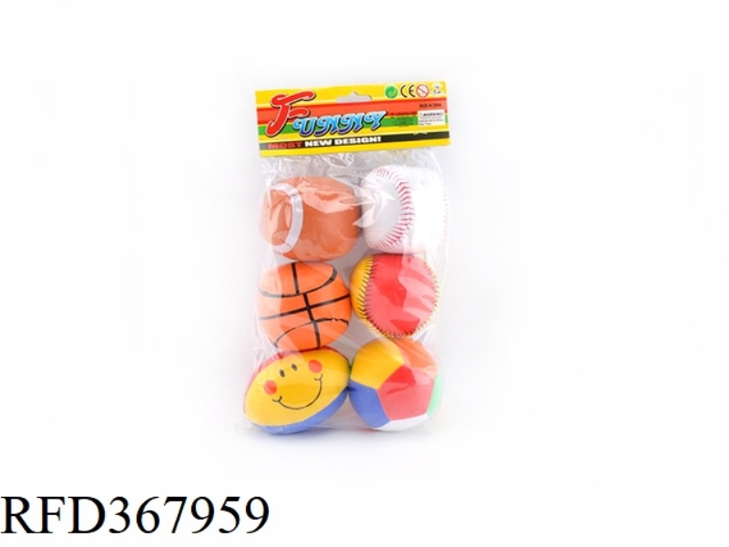 3 INCH SET OF SIX BALLS