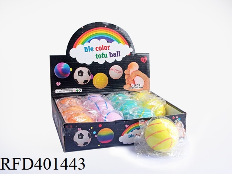 6CM FLOUR BASKETBALL 12PCS