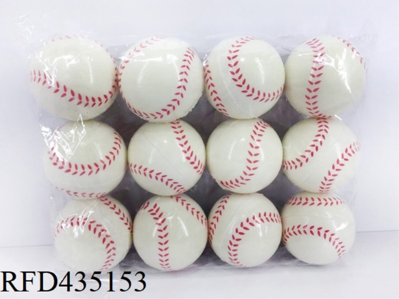 12PCS 6.3CM PU BASEBALL