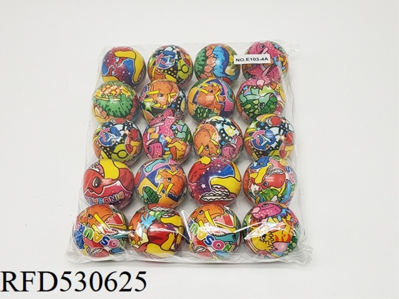 MORE THAN 20 4.5CM DINOSAUR PU BALLS