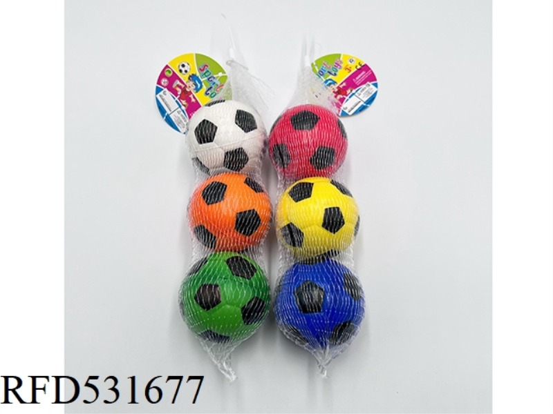 6.3CMPU SIX-COLOR SOCCER BALL 3 PIECES