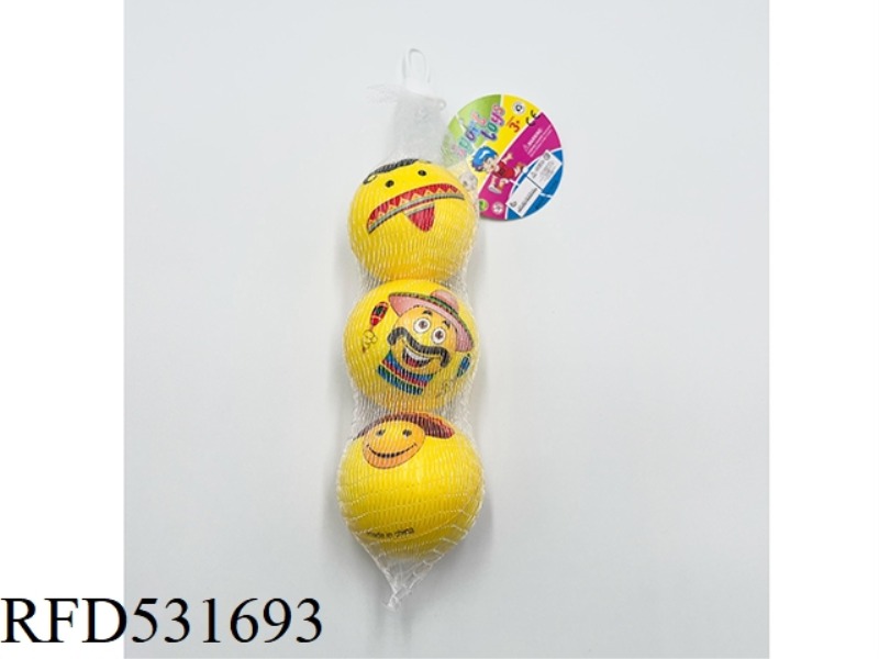 6.3CMPU OLD MAN HEAD AND FACE BALL 3 PIECES