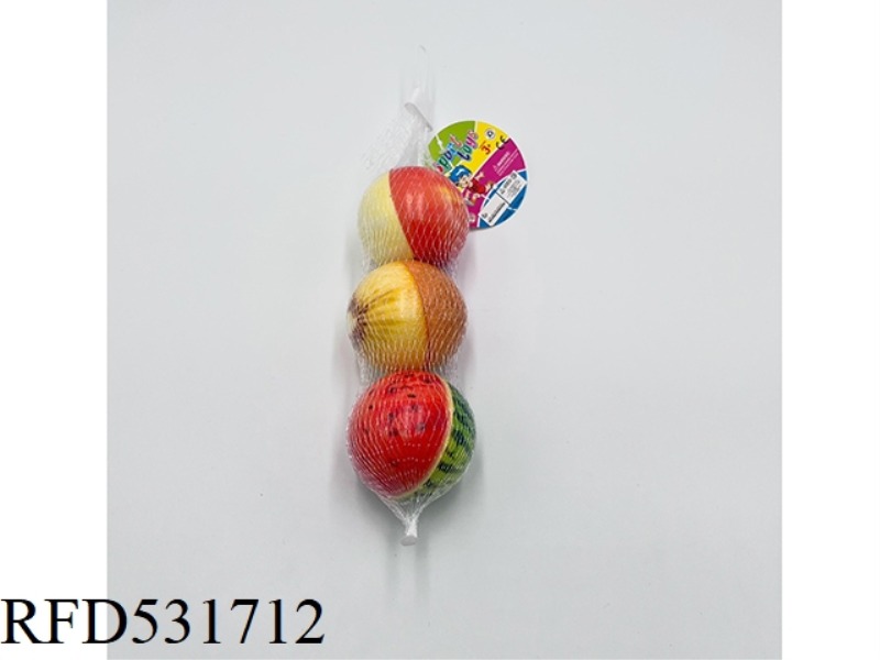 6.3CMPU FRUIT BALLS 3 PIECES