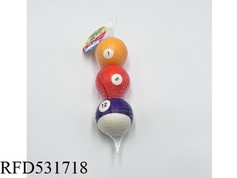 6.3CMPU BILLIARDS 3 PIECES