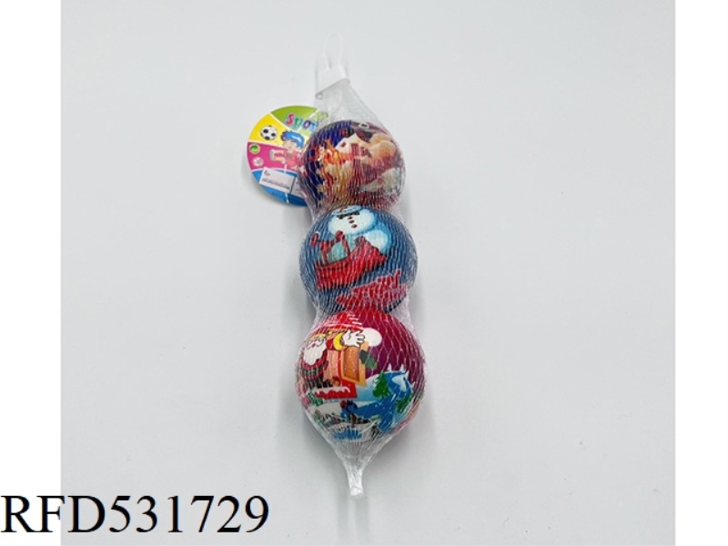 6.3CMPU CHRISTMAS BALL 3 PIECES