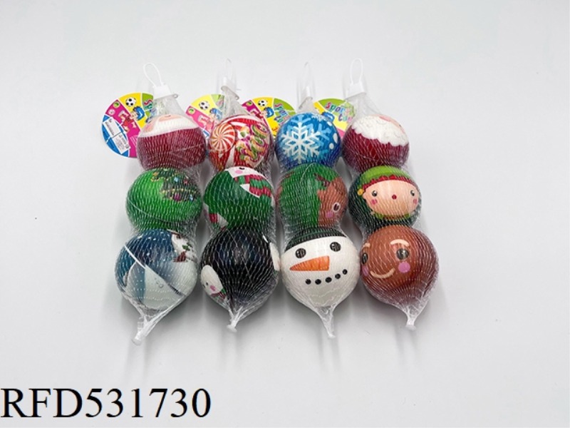 6.3CMPU CHRISTMAS SERIES BALLS 3 PIECES