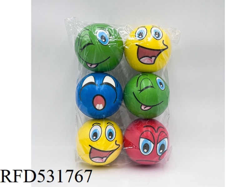 10CMPU MIXED COLOR EXPRESSION BALL