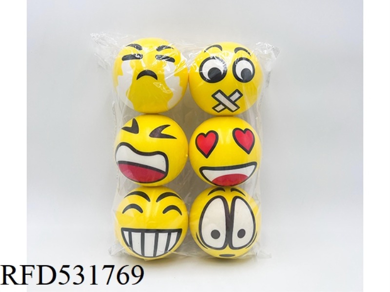 10CMPU YELLOW EMOJI BALL