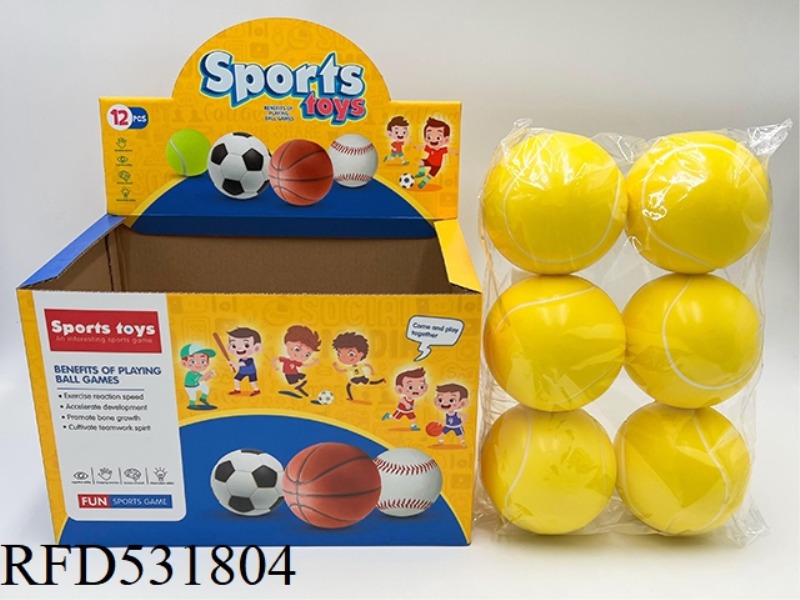 10CMPU TENNIS BALLS 12PCS