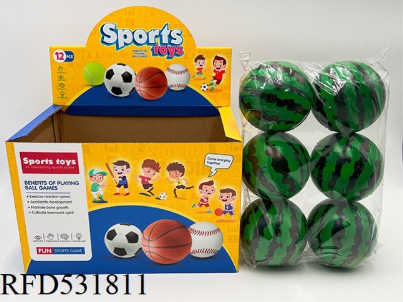 10CMPU WATERMELON BALLS 12PCS