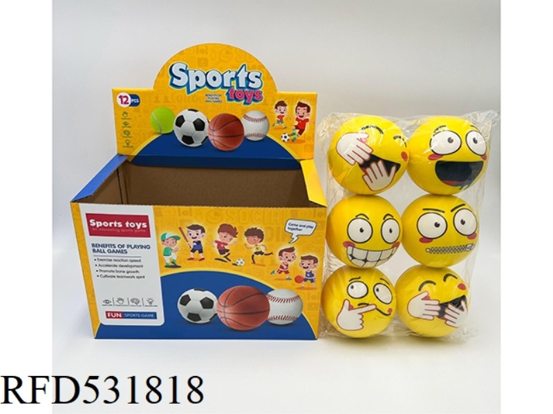 10CMPU NEW EMOJI BALL 12PCS