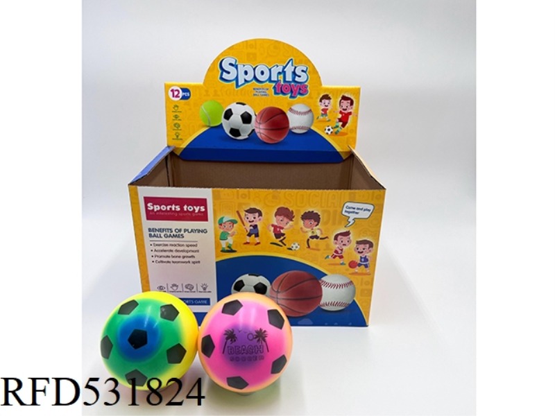 10CMPU RAINBOW BEACH FOOTBALL 12PCS