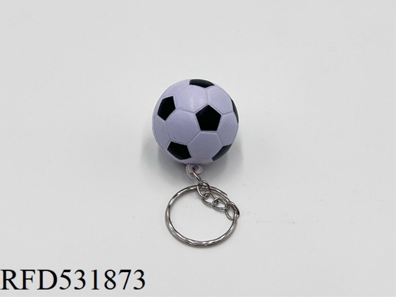 3CMPU SPRAY PAINTED KEYCHAIN FOOTBALL