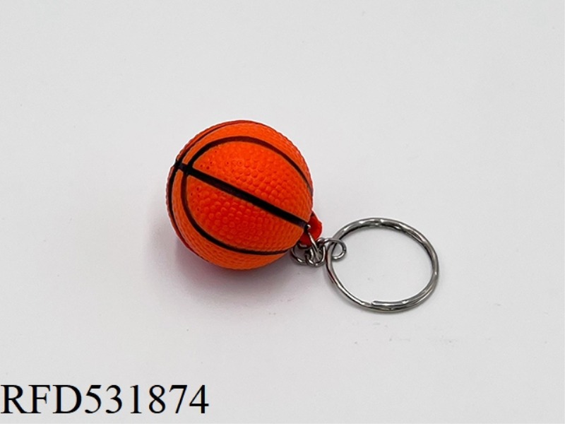 3CMPU SPRAY PAINT KEYRING BASKETBALL