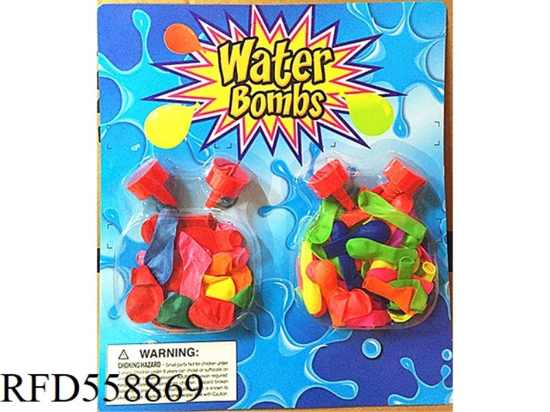 80 WATER BALLOONS +4 FUNNELS