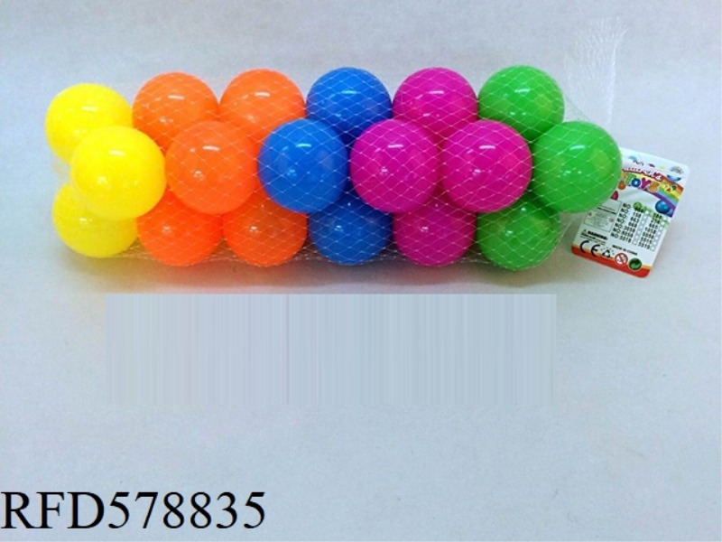OCEAN BALL MONOCHROME 6.5 CM 24 BALLS (MIXED COLOR) PARADISE BALL