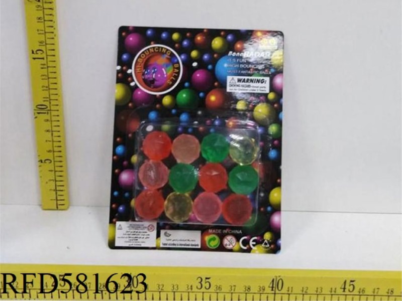 DIAMOND BOUNCY BALL 12 PIECES