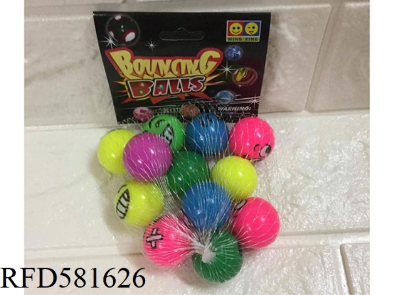 12 EXPRESSIVE ELASTIC BALLS
