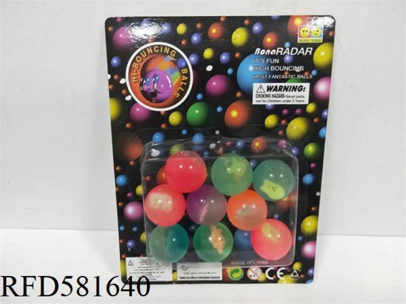 ANIMAL BOUNCY BALL 9 PIECES