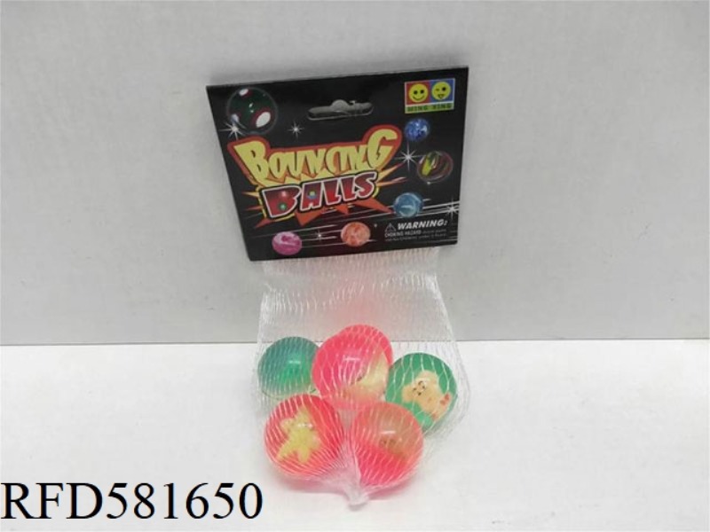 6 ANIMAL BOUNCY BALLS