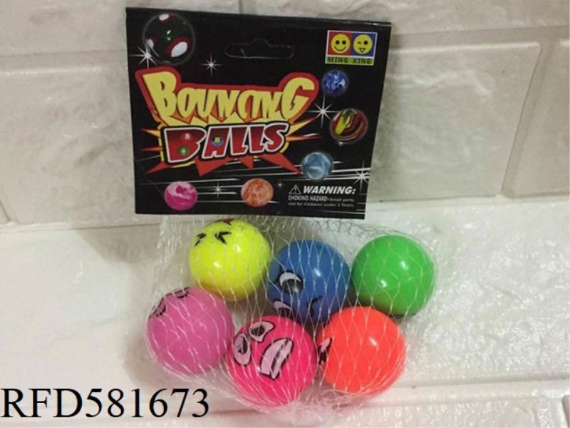 6 EXPRESSIVE ELASTIC BALLS