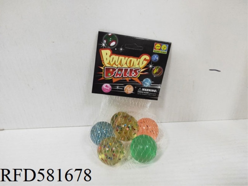 FIVE POINTED STAR ELASTIC BALL 6 PIECES