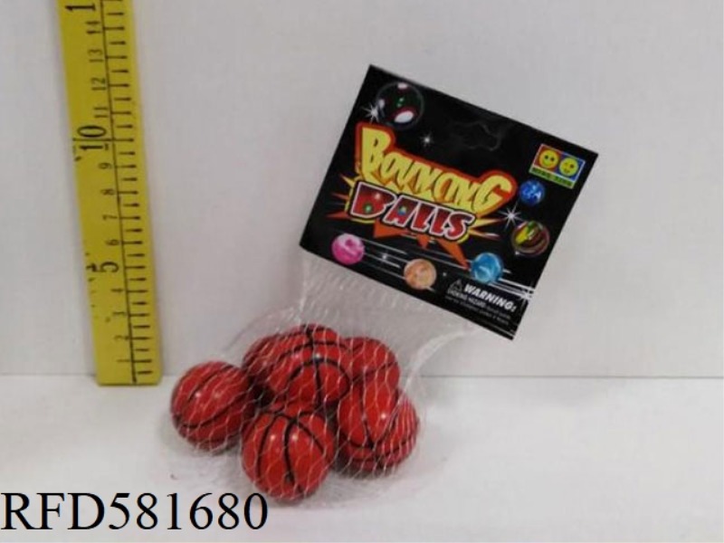 BASKETBALL BOUNCE BALL 6 PIECES