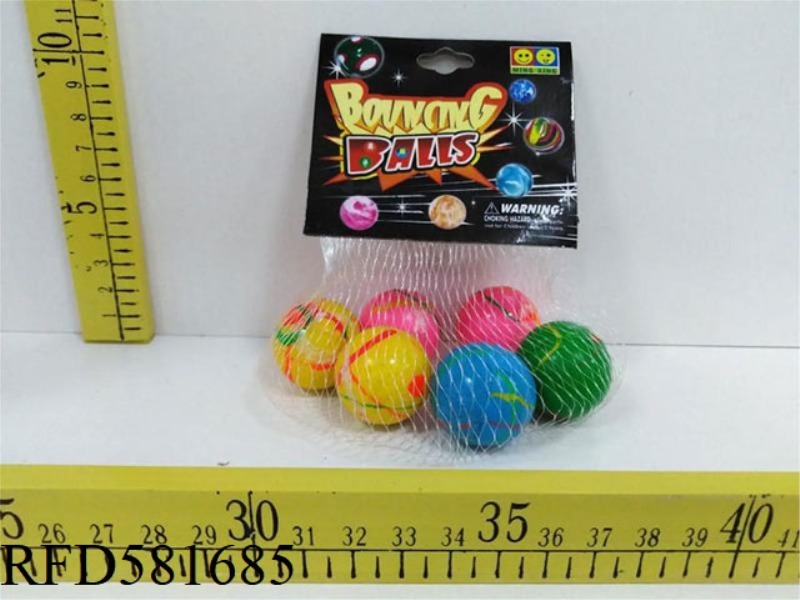 INK ELASTIC BALL 6 PIECES