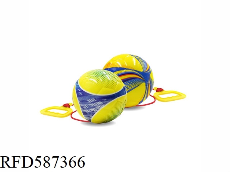 Φ15.5CM ROPE FOOTBALL, OPP BAG + STICKER, 36 PIECES/BOX