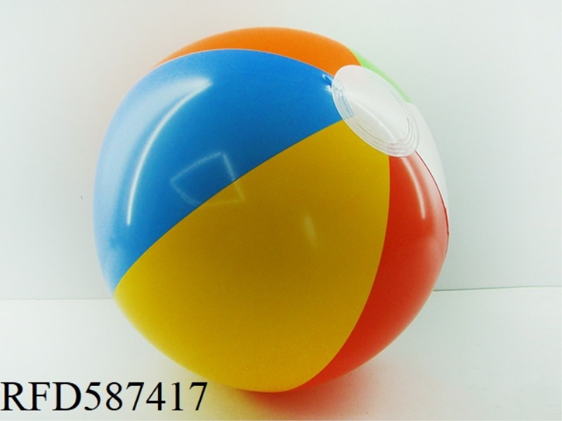 PVC INFLATABLE BEACH SIX COLORED BALLS 33CM