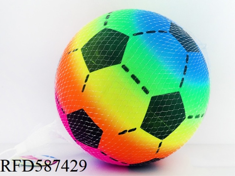 9 INCH RAINBOW FOOTBALL