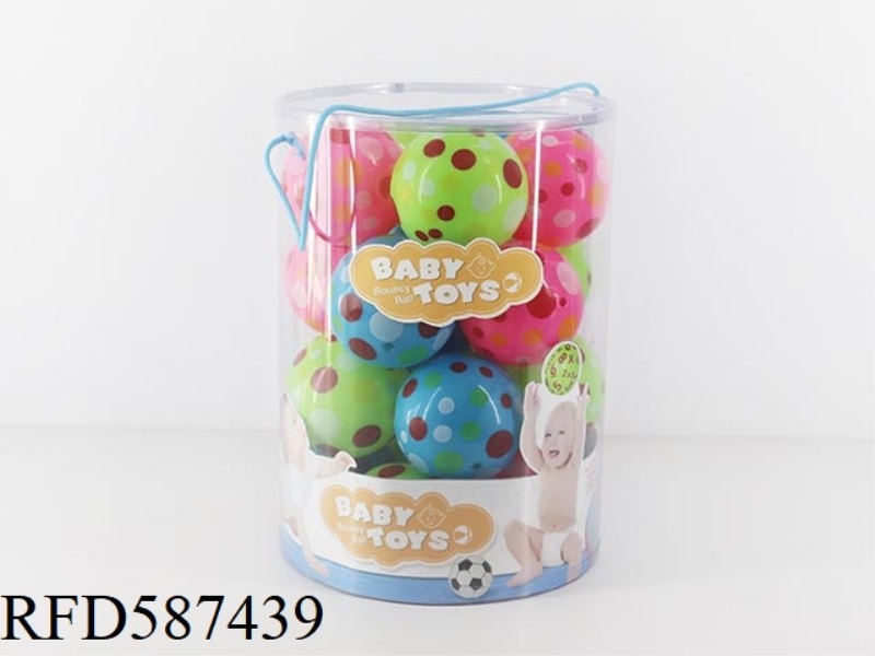 3-INCH COLORFUL POLKA DOTS HAPPY Q PINBALL 20PCS