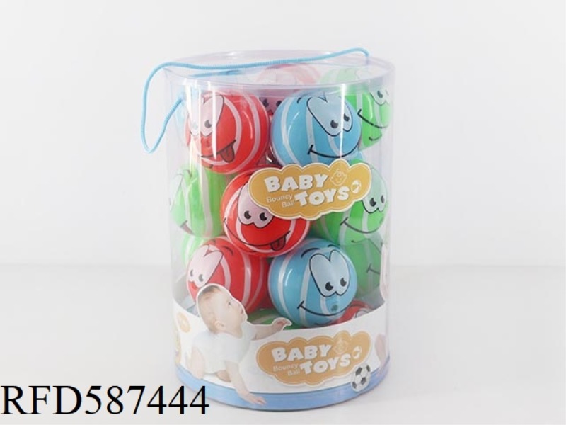 3-INCH SMILEY FACE HAPPY Q PINBALL 20PCS