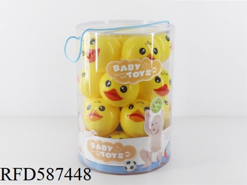 3-INCH LITTLE YELLOW DUCK HAPPY Q PINBALL 20PCS