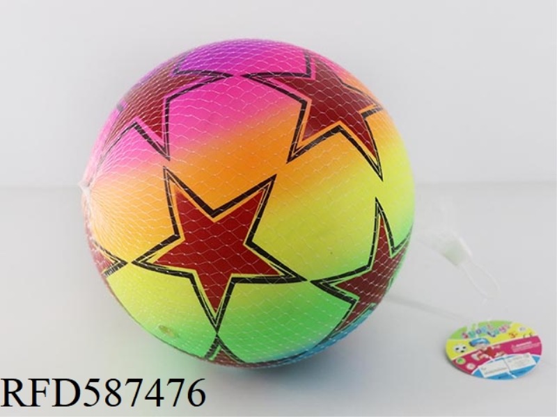 9 INCH THICK RAINBOW PENTAGRAM