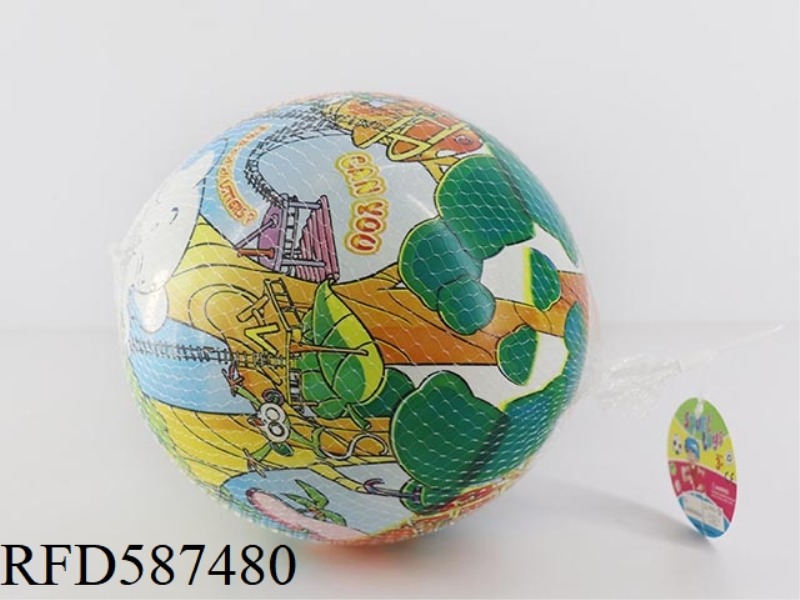 9-INCH ELEPHANT ALL-PRINTED BALL