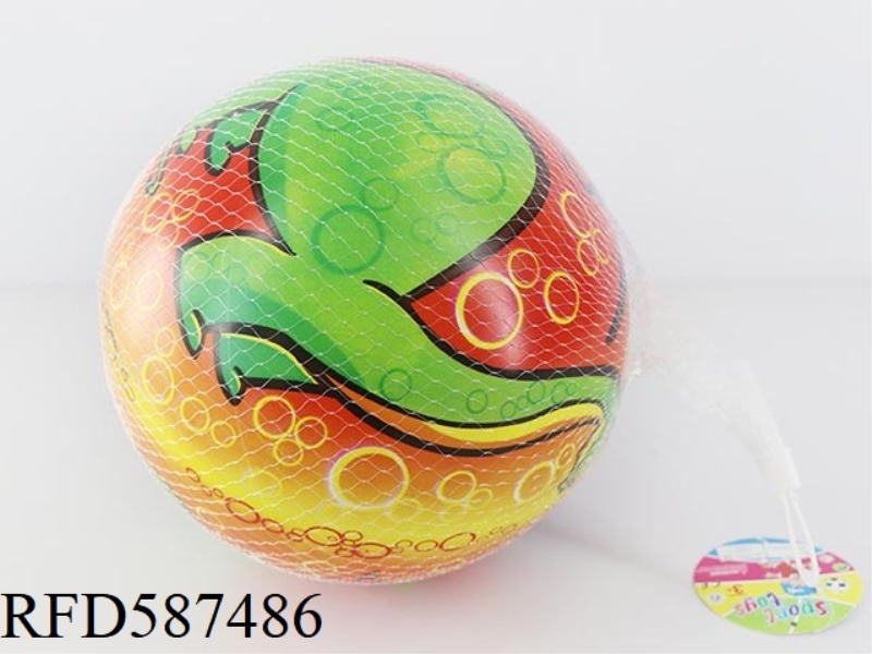 9-INCH DINOSAUR ALL-PRINTED BALL