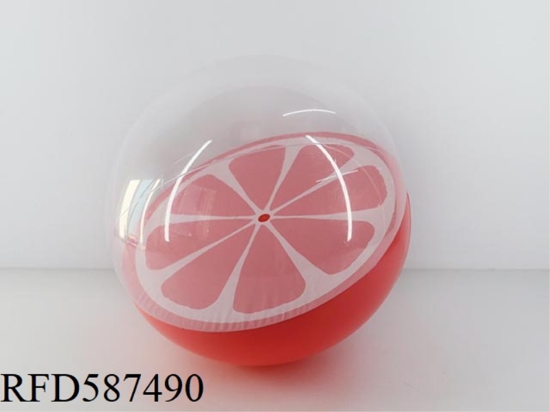 45CM3D STEREOSCOPIC ORANGE BEACH BALL