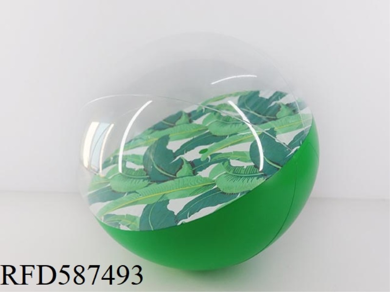 45CM3D STEREO FRUIT AND LEAF BEACH BALL