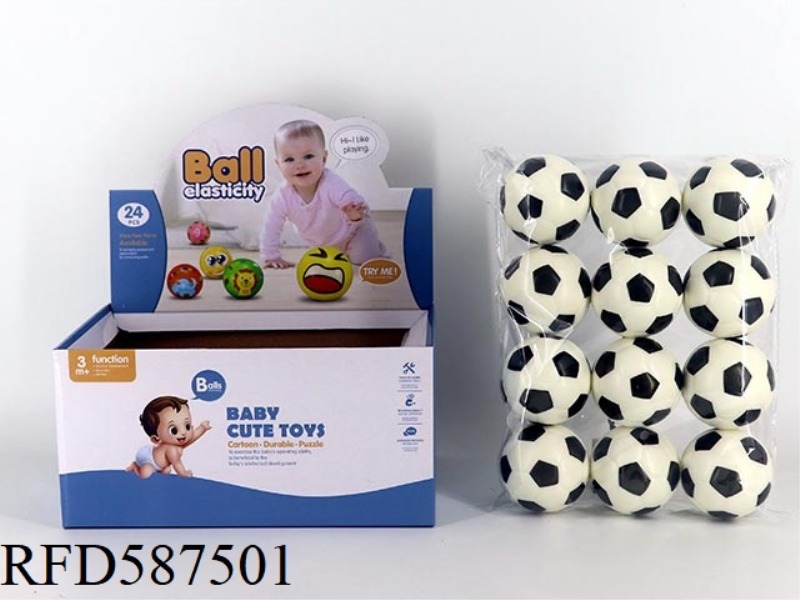 6.3CM CONCAVE-CONVEX FOOTBALL 24 PACK