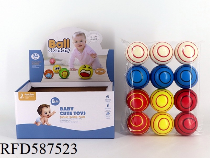 6.3CM SPIRAL FOOTBALL 24 PACK