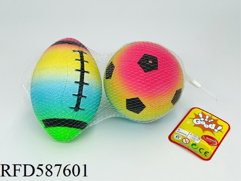 5-INCH RAINBOW FOOTBALL
