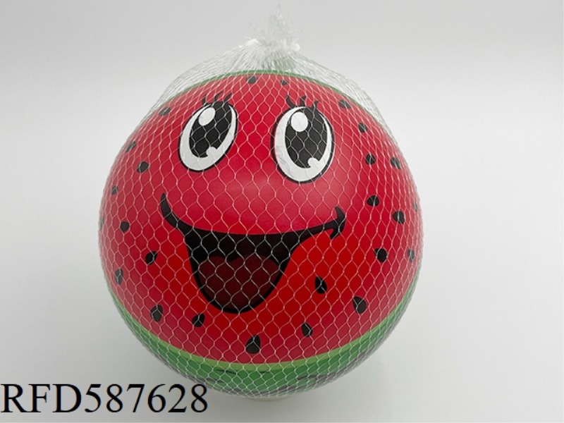 9-INCH TWO-COLOR SMILING WATERMELON BALL